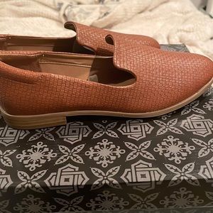 Tan loafers